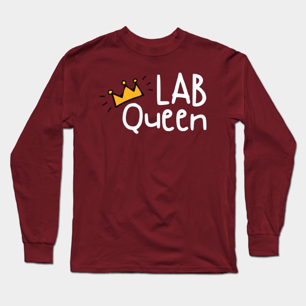 Lab Queen Long Sleeve T-Shirt by labstud